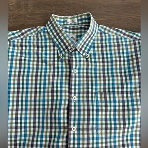 Peter Millar‎ 100% Cotton Long Sleeve Shirt Size L Gently Worn
